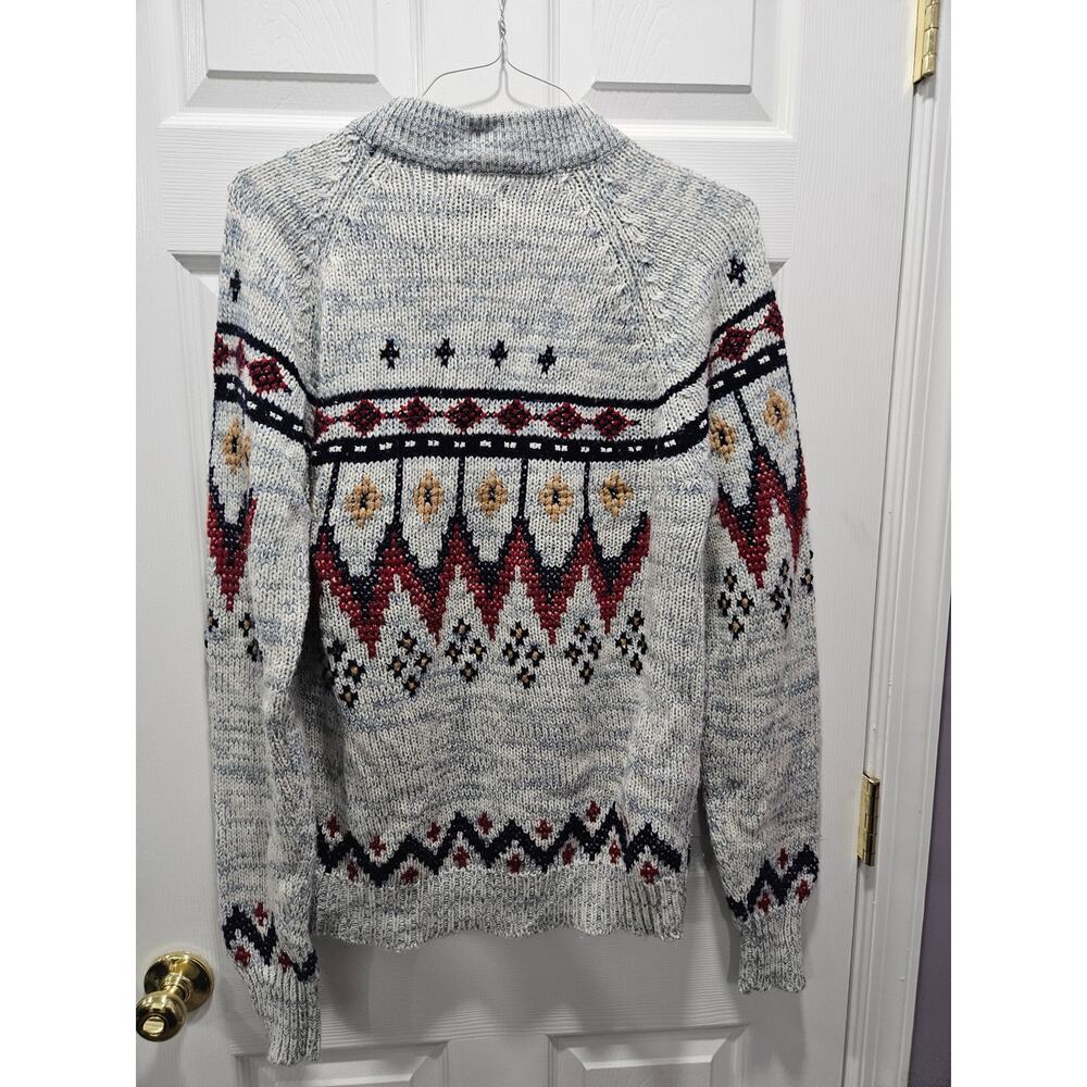 Vintage 90's Christopher Rand Acrylic Sweater Grandpa Grandpacore Size L - Picture 11 of 16